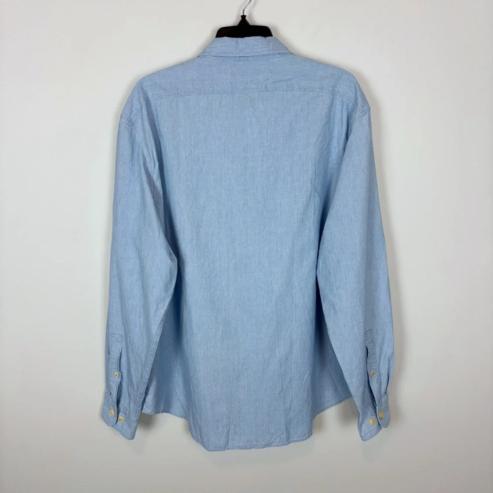 Banana Republic Herritage Chambray Shirt Size XL
